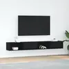 Image de Meuble Tv 2 Pcs Chêne Noir 100x31x25,5 Cm Bois D'ingénierie Vidaxl