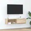 Image de Meuble Tv Chêne Sonoma 100x31x25,5 Cm Bois D'ingénierie Vidaxl