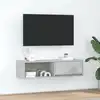 Image de Meuble Tv Gris Béton 100x31x25,5 Cm Bois D'ingénierie Vidaxl