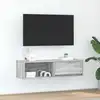 Image de Meuble Tv Sonoma Gris 100x31x25,5 Cm Bois D'ingénierie Vidaxl