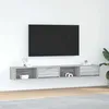 Image de vidaXL Meubles TV 2 pcs sonoma gris 100x31x255 cm bois dingénierie banc TV meuble hifi centre de divertissement buffet 861483