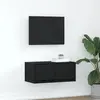 Image de Meuble Tv Chêne Noir 60x31x25,5 Cm Bois D'ingénierie Vidaxl