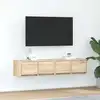 Image de Meubles Tv 2 Pcs Chêne Sonoma 60x31x25,5 Cm Bois D'ingénierie Vidaxl