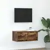 Image de Meuble Tv Chêne Fumé 60x31x25,5 Cm Bois D'ingénierie Vidaxl