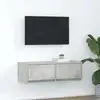 Image de Meuble Tv Gris Béton 80x31x25,5 Cm Bois D'ingénierie Vidaxl