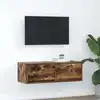 Image de Meuble Tv Chêne Fumé 80x31x25,5 Cm Bois D'ingénierie Vidaxl