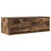 Image de Vidaxl meuble tv chêne fumé 80x31x25,5 cm bois d'ingénierie