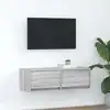 Image de Meuble Tv Sonoma Gris 80x31x25,5 Cm Bois D'ingénierie Vidaxl