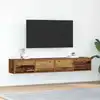 Image de Meubles Tv 2 Pcs Vieux Bois 80x31x25,5 Cm Bois D'ingénierie Vidaxl