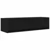 Image de Vidaxl meuble tv chêne noir 100 x 31 x 25,5 cm bois d'ingénierie