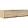 Image de Meuble Tv Chêne Sonoma 100 X 31 X 25,5 Cm Bois D'ingénierie Vidaxl