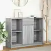 Image de Buffet Avec Tiroir Sonoma Gris 101x35x76 Cm Bois D'ingénierie Vidaxl