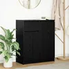 Image de vidaXL Buffet avec tiroir chêne noir 71x35x84 cm bois dingénierie meuble de rangement buffet meuble dentrée meuble 861590
