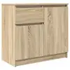 Image de Vidaxl buffet avec tiroir chêne sonoma 71x35x65 cm bois d'ingénierie