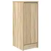 Image de Vidaxl buffet chêne sonoma 29,5x34x76 cm bois d'ingénierie