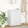 Image de Buffet Blanc 57x34x76 Cm Bois D'ingénierie Vidaxl