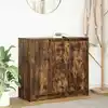 Image de Buffet Chêne Fumé 85x34x76 Cm Bois D'ingénierie Vidaxl