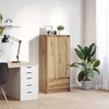 Image de vidaXL Armoire avec tiroir chêne artisanal 555x34x1195 cm armoire de rangement buffet haut armoire de rangement haute 861651
