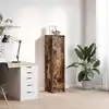 Image de Buffet Haut Chêne Fumé 29,5x34x119,5 Cm Bois D'ingénierie Vidaxl