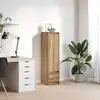 Image de Buffet Haut Chêne Artisanal 29,5x34x119,5 Cm Bois D'ingénierie Vidaxl