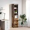 Image de Buffet Haut Chêne Fumé 37,5x35x180 Cm Bois D'ingénierie Vidaxl