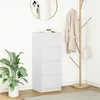 Image de vidaXL Buffet blanc 375x35x99 cm bois dingénierie meuble de rangement meuble de rangement de cuisine meuble de 861697