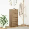Image de Buffet Chêne Artisanal 37,5x35x99 Cm Bois D'ingénierie Vidaxl