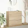 Image de Buffet Chêne Sonoma 80x35x76 Cm Bois D'ingénierie Vidaxl