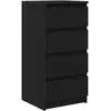 Image de Vidaxl buffet chêne noir 37,5x35x76 cm bois d'ingénierie