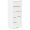 Image de Vidaxl buffet avec tiroirs blanc 37,5x35x99 cm bois d'ingénierie