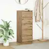 Image de Buffet Et Tiroirs Chêne Artisanal 37,5x35x99 Cm Bois Ingénierie Vidaxl