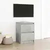 Image de Meuble Tv Gris Béton 40x35x54 Cm Bois D'ingénierie Vidaxl