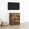 Image de Meuble Tv Chêne Fumé 40x35x54 Cm Bois D'ingénierie Vidaxl