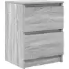 Image de Meuble Tv Sonoma Gris 40x35x54 Cm Bois D'ingénierie Vidaxl