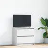 Image de Meuble Tv Blanc 60x35x54 Cm Bois D'ingénierie Vidaxl
