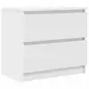 Image de Vidaxl meuble tv blanc 60x35x54 cm bois d'ingénierie