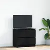 Image de Meuble Tv Noir 60x35x54 Cm Bois D'ingénierie Vidaxl