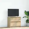 Image de Meuble Tv Chêne Sonoma 60x35x54 Cm Bois D'ingénierie Vidaxl