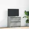 Image de Meuble Tv Sonoma Gris 60x35x54 Cm Bois D'ingénierie Vidaxl