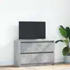 Image de Meuble Tv Gris Béton 80x35x54 Cm Bois D'ingénierie Vidaxl