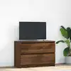 Image de Meuble Tv Chêne Marron 80x35x54 Cm Bois D'ingénierie Vidaxl