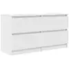 Image de Vidaxl meuble tv blanc 100x35x54 cm bois d'ingénierie