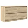 Image de Vidaxl meuble tv chêne sonoma 100x35x54 cm bois d'ingénierie