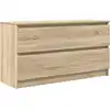 Image de Meuble Tv Chêne Sonoma 100x35x54 Cm Bois D'ingénierie Vidaxl