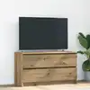 Image de Meuble Tv Chêne Artisanal 100x35x54 Cm Bois D'ingénierie Vidaxl