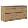 Image de Vidaxl meuble tv chêne artisanal 100x35x54 cm bois d'ingénierie
