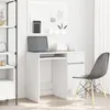 Image de Bureau VIDAXL 86x49x76 cm blanc   porte étagère et tiroir bois dingénierie