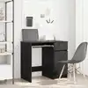Image de Bureau Chêne Noir 86x49x76 Cm Bois D'ingénierie Vidaxl