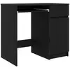 Image de Vidaxl bureau chêne noir 86x49x76 cm bois d'ingénierie