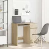 Image de Bureau - Chêne Sonoma - 86x49x76 cm - 1 tiroir - Style contemporain - Bois dingénierie
